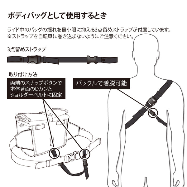 2WAYハンドルバーバッグ