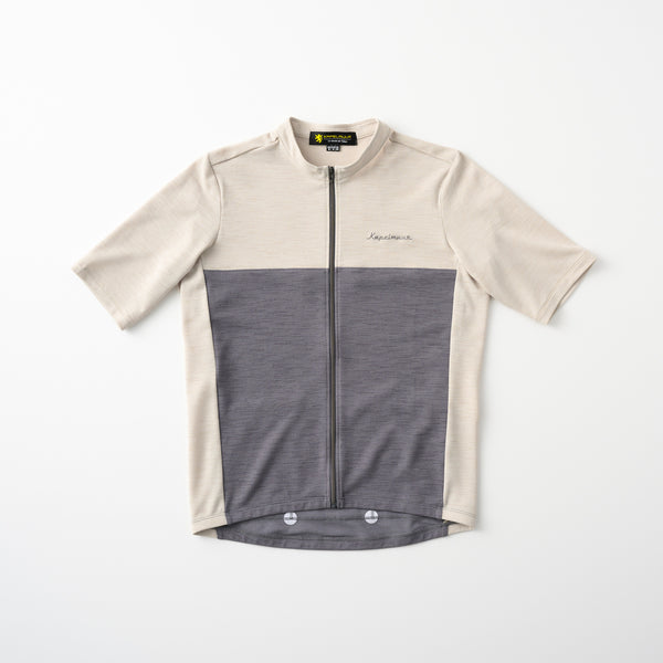 半袖リネン風コンビジャージ