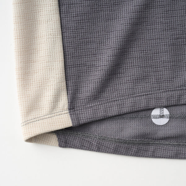 半袖リネン風コンビジャージ