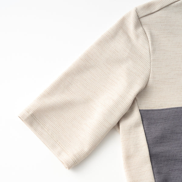 半袖リネン風コンビジャージ