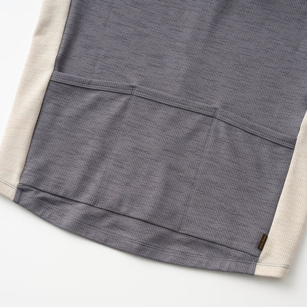 半袖リネン風コンビジャージ