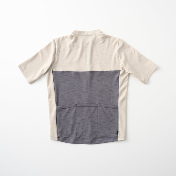 半袖リネン風コンビジャージ