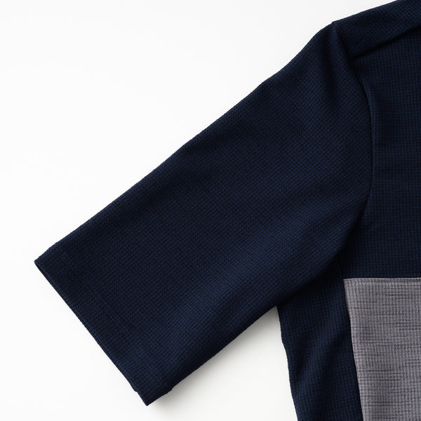 半袖リネン風コンビジャージ