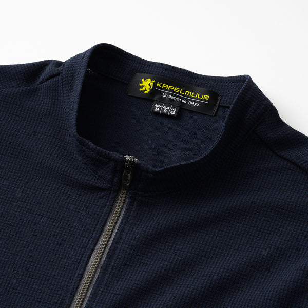 長袖リネン風コンビジャージ