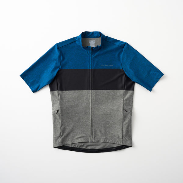 5-pocket heather grey jersey