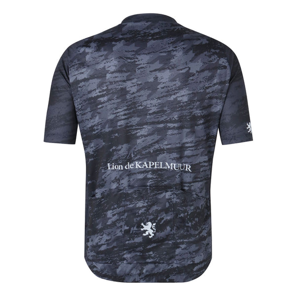 grunge houndstooth print jersey