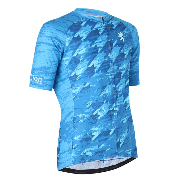 grunge houndstooth print jersey