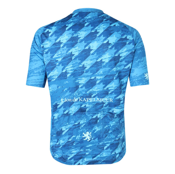 grunge houndstooth print jersey