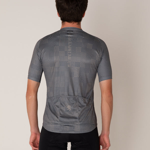 random dot print jersey