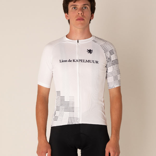 random dot print jersey