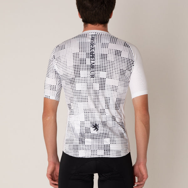 random dot print jersey