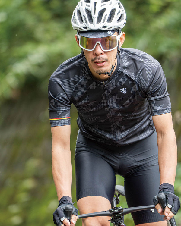 プリント半袖ジャージ　オブリーク