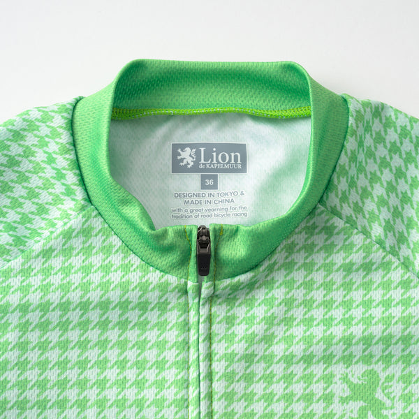 レディース　プリント半袖ジャージ　マイクロ千鳥