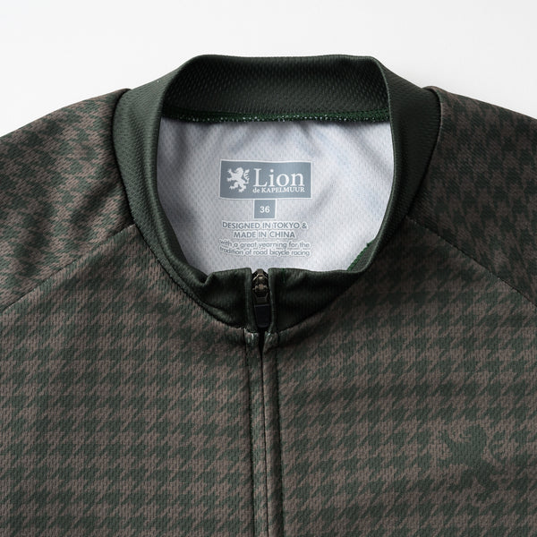 レディース　プリント半袖ジャージ　マイクロ千鳥