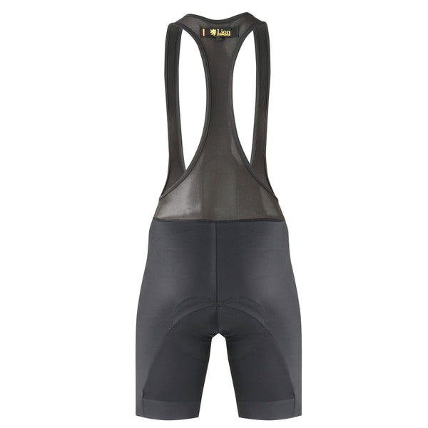 Ladies Cycling Bib Shorts Gray Logo Standard Pad