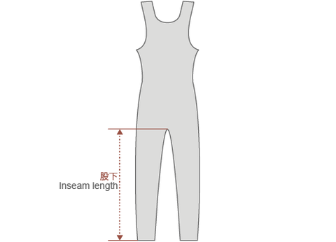 ビブロングパンツ製品実寸図